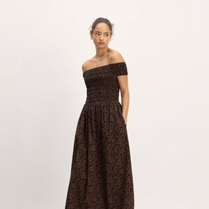 Everlane The Gauze Off The Shoulder Dress